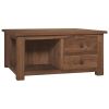 Coffee Table 26.8"x26.8"x13" Solid Teak Wood
