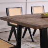 Retro Dining Table, Brown, 77"x35.4"x30.0", Round