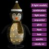 Decorative Christmas Snow Penguin Figure LED Luxury Fabric 3 ft