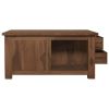 Coffee Table 26.8"x26.8"x13" Solid Teak Wood