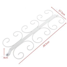 Iron Inverted Glass Suspension Bracket (Option: White 12 Cup Style)